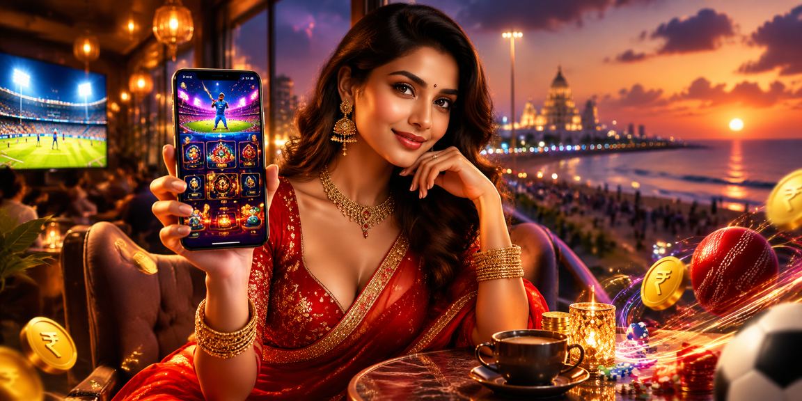Mobile casino user enjoying games at sunset